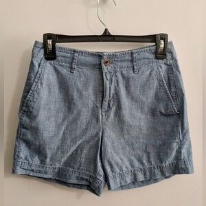 GAP 5" Shorts in Chambray Size 0
